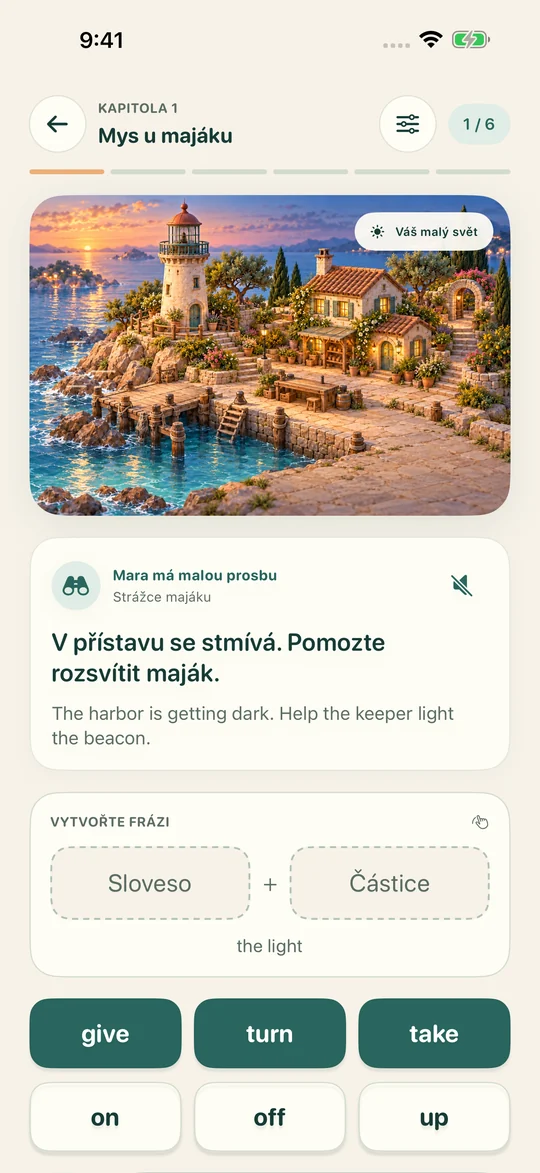 Spoj slova. Rozhýbej scénu.