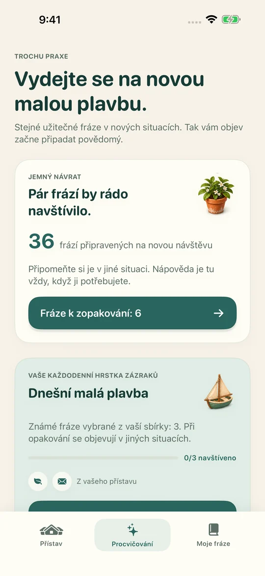 Stejný obrat. Nová situace.