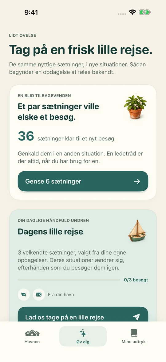 Samme udtryk. En ny situation.