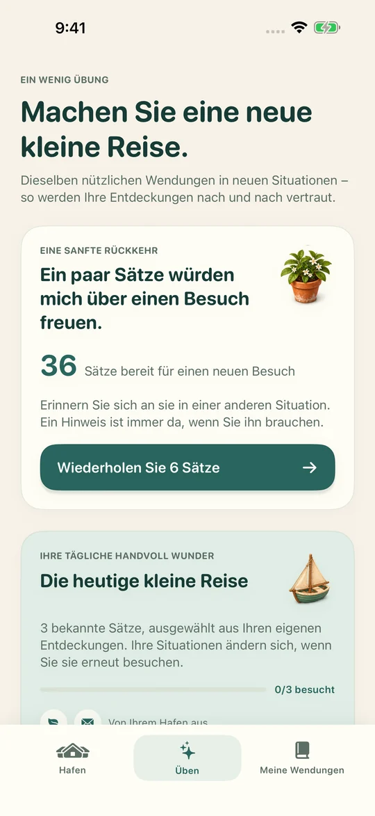 Gleicher Ausdruck. Neue Situation.