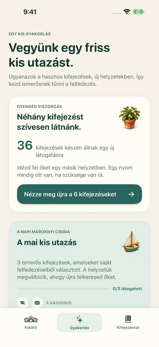 Ugyanaz a kifejezés. Új helyzet.