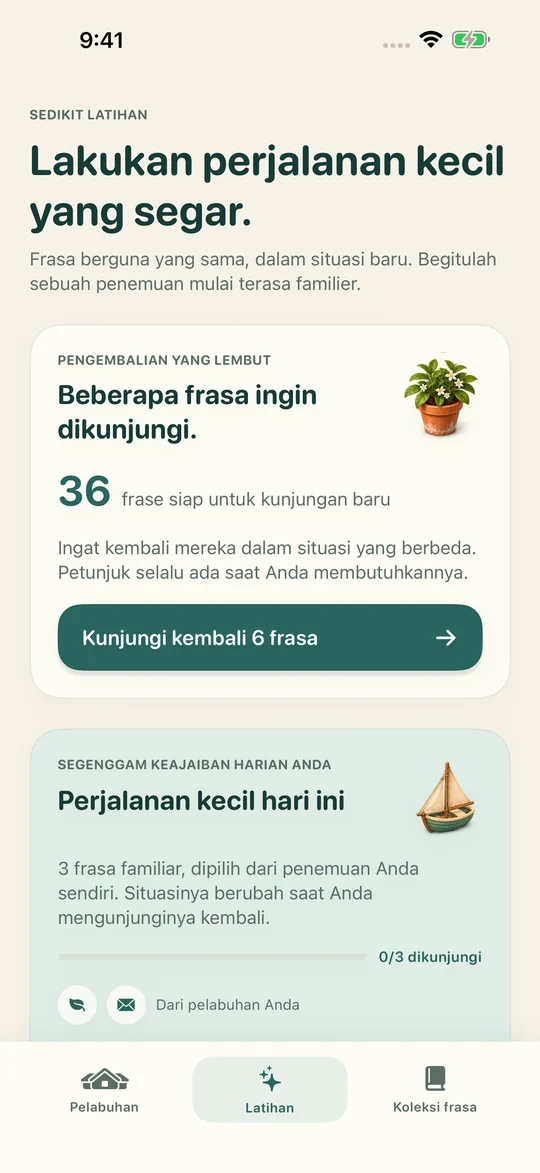 Ungkapan yang sama. Situasi baru.