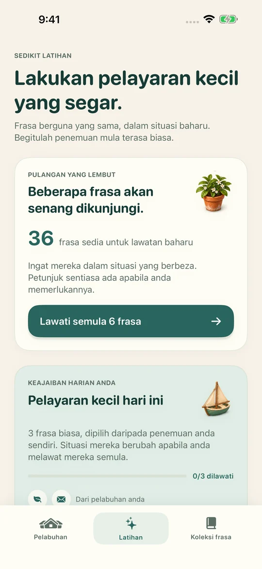 Ungkapan yang sama. Situasi baharu.