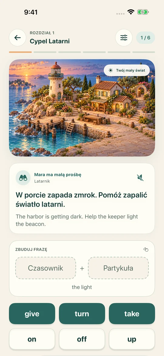 Połącz słowa. Ożyw scenę.
