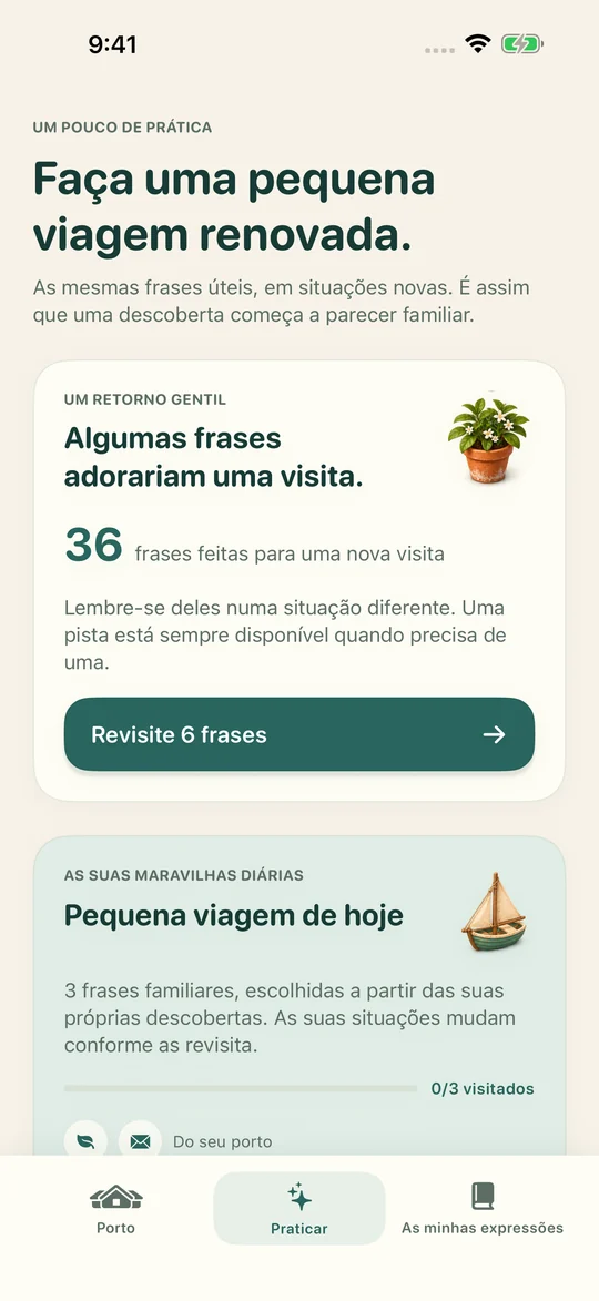 A mesma expressão. Uma nova situação.