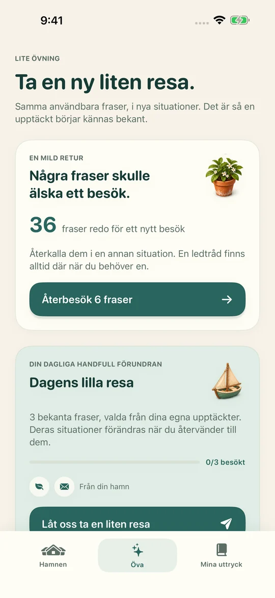 Samma uttryck. En ny situation.